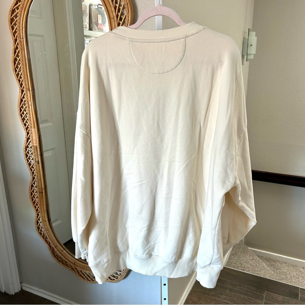 American Eagle / Bob Marley Peace Sign Beige Sweatshirt Sweater - Picture 5 of 6